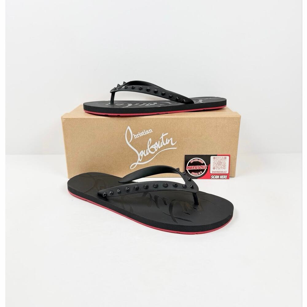 Size 45EU/12US - Christian Louboutin Spike Flip Flops NEW
